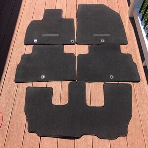 Kia Telluride Floor Mat Set S9F14-AC001 OEM Black 5pc Carpeted